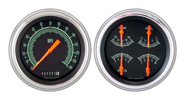 CH51GS52 - Classic Instruments 1951-52 Chevy Car Package G-Stock Speedometer Quad