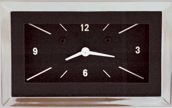 CH57CLB - Classic Instruments 1957 Chevy Clock Black