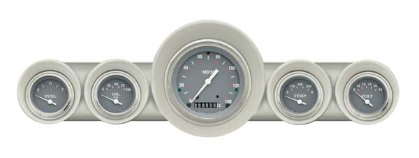 CH59SG54 - Classic Instruments 1959-60 Full Size Chevy Package Silver Gray 140mph Speedometer
