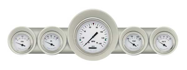 CH59WH54 - Classic Instruments 1959-60 Full Size Chevy Package White Hot 140mph Speedometer
