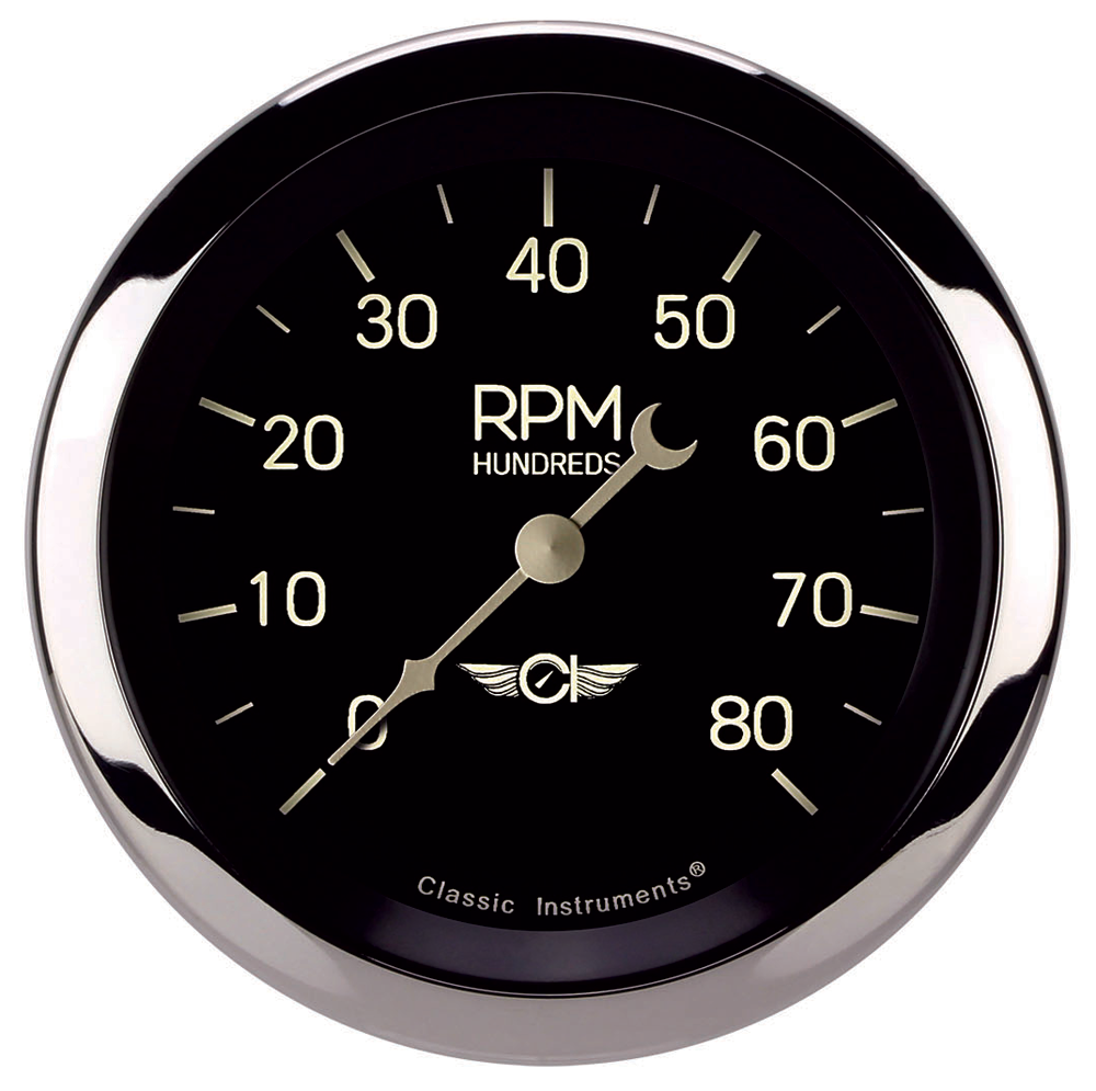 CL80SRC - Classic Instruments Classic Series Tachometer 8000 RPM