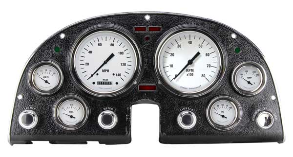 CO63WH - Classic Instruments '63-'67 Corvette Package White Hot Speedometer Tachometer Fuel Temperature Volts Oil Pressure Gauges