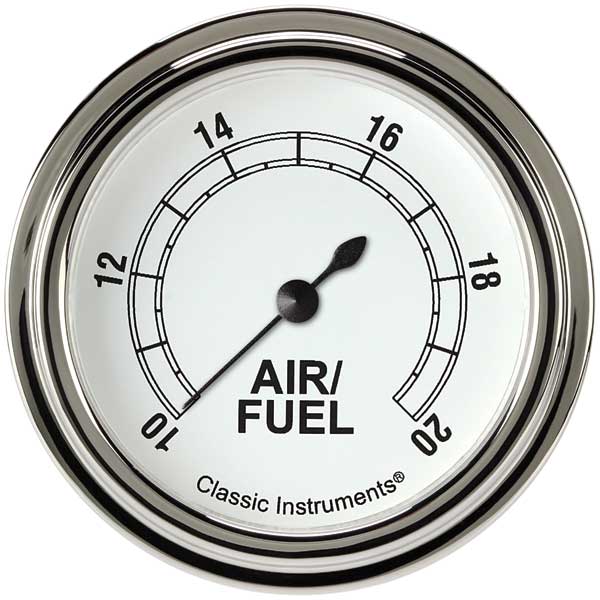 CW394SLF - Classic Instruments Classic White Air-Fuel Ratio Gauge