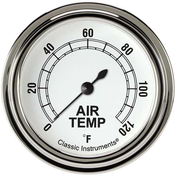 CW399SLF - Classic Instruments Classic White Outside Air Temperature Gauge