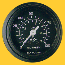 100188 - Datcon Oil Pressure Gauge 0-100PSI