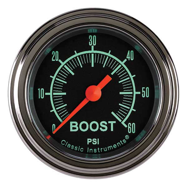 GS143SLF - Classic Instruments G-Stock Boost Gauge 60PSI