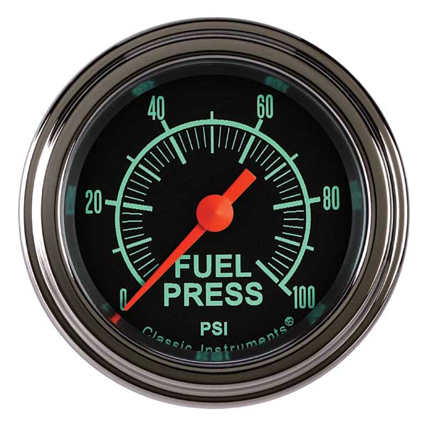 GS146SLF - Classic Instruments G-Stock Fuel Pressure Gauge 100PSI