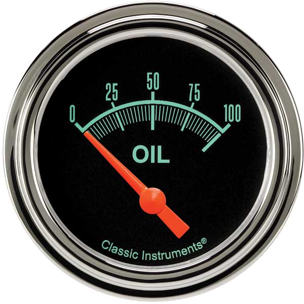 GS281SLF - Classic Instruments G-Stock Oil Pressure Gauge 100PSI