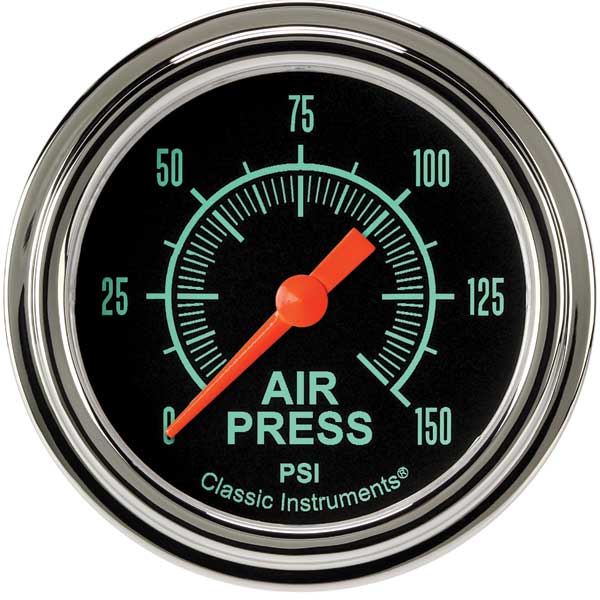 GS318SLF - Classic Instruments G-Stock Air Pressure Gauge 150PSI