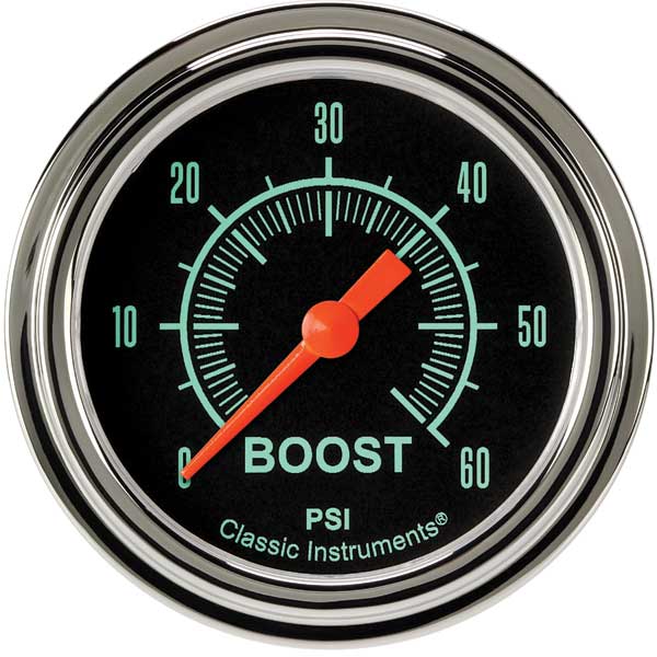 GS343SLF - Classic Instruments G-Stock Boost Gauge 60PSI