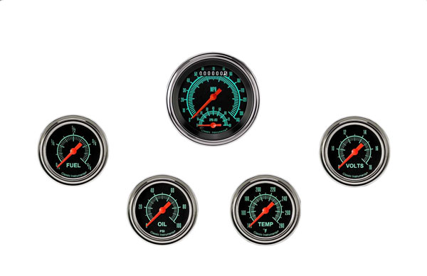 GS335SLF - Classic Instruments G-Stock 5 gauge set Ultimate (Speedometer-Tachometer) Fuel Oil Temp Volt