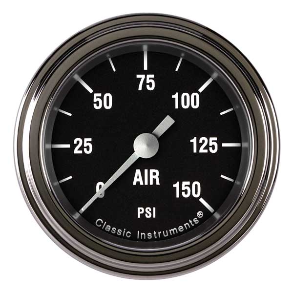 HR118SLF - Classic Instruments Hot Rod Air Pressure Gauge 150PSI