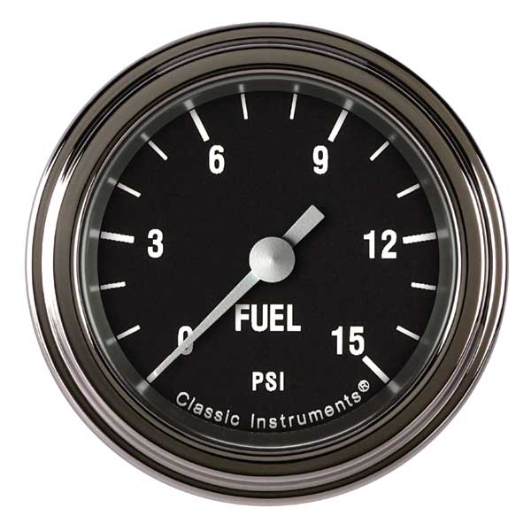 HR145SLF - Classic Instruments Hot Rod Fuel Pressure Gauge 15PSI