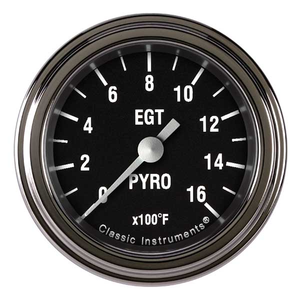 HR198SLF - Classic Instruments Hot Rod Exhaust Gas Temperature Gauge Pyrometer