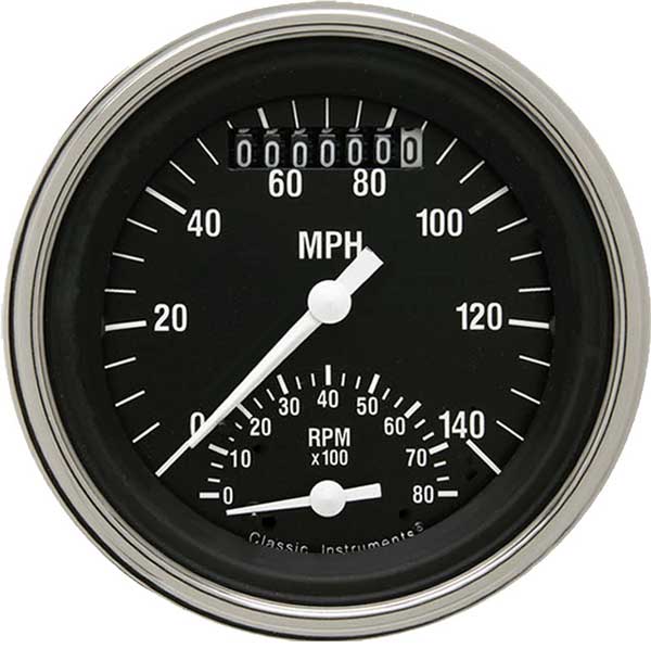 HR20SLF - Classic Instruments Hot Rod Ultimate-Speedometer-Tachometer Combination