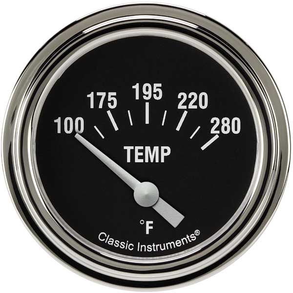 HR226SLF-02 - Classic Instruments Hot Rod Water Temperature Gauge