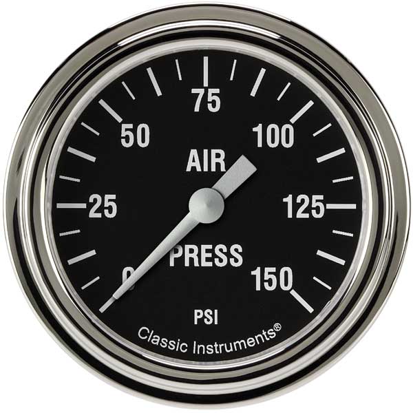 HR318SLF - Classic Instruments Hot Rod Air Pressure Gauge 150PSI