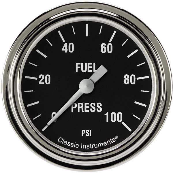 HR346SLF - Classic Instruments Hot Rod Fuel Pressure Gauge 100PSI