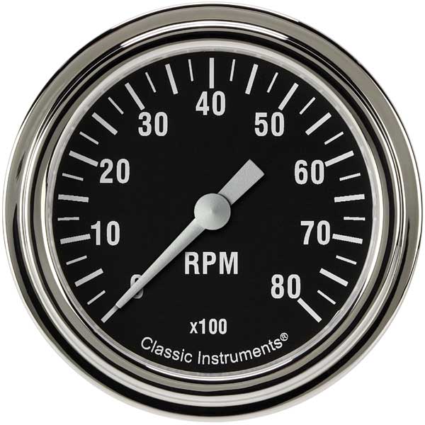 HR383SLF - Classic Instruments Hot Rod Tachometer 8,000 RPM