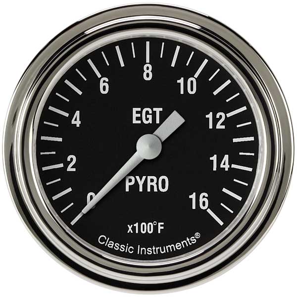 HR398SLF - Classic Instruments Hot Rod Exhaust Gas Temperature Gauge Pyrometer