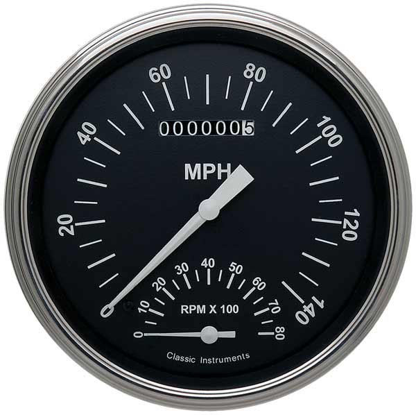 HR50SLF - Classic Instruments Hot Rod Speedtachular (Speedometer-Tachometer Combination