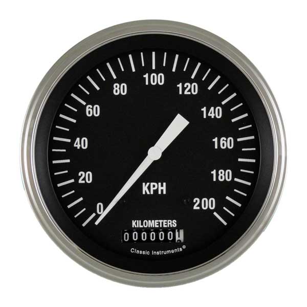 HR58SLF - Classic Instruments Hot Rod Speedometer 200 kph