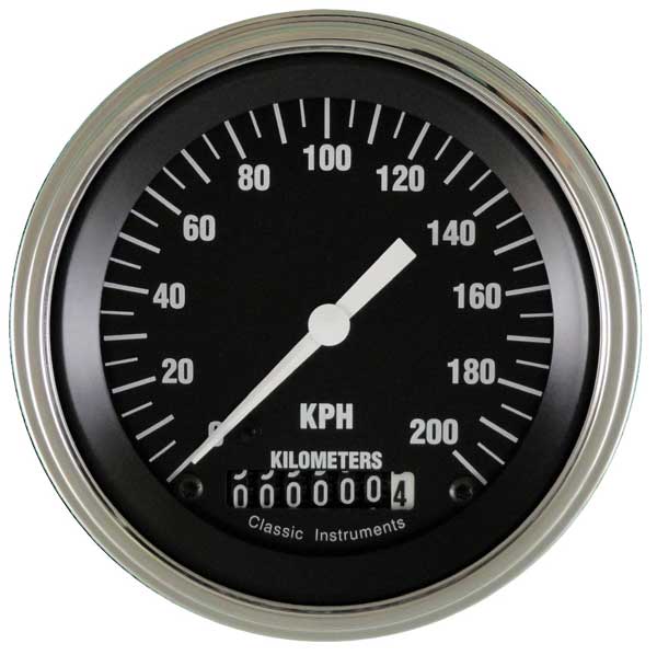 HR59SLF - Classic Instruments Hot Rod Speedometer 200 kph