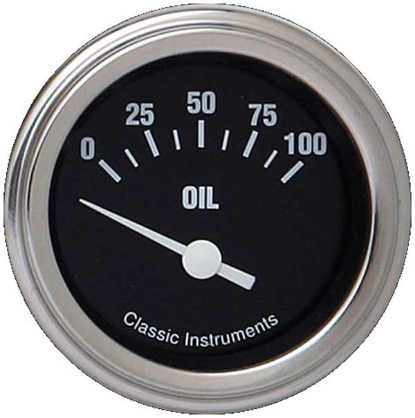 HR81SLF - Classic Instruments Hot Rod Oil Pressure Gauge