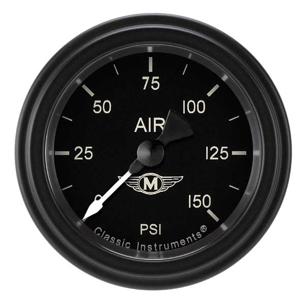 MA118BLF - Classic Instruments Moal Bomber air pressure gauge (150PSI)