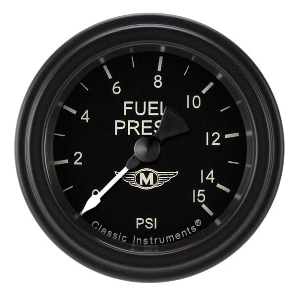 MA145BLF - Classic Instruments Moal Bomber Fuel Pressure gauge (15PSI)