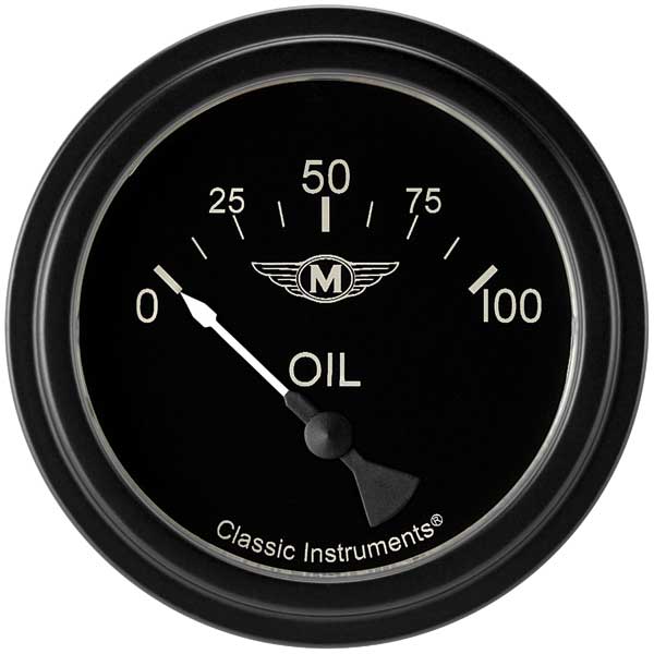 MA281BLF - Classic Instruments Moal Bomber oil pressure gauge (100PSI)