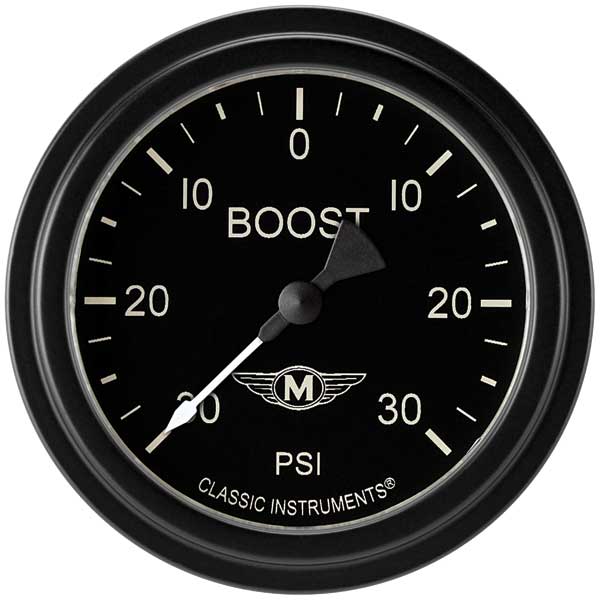 MA341BLF - Classic Instruments Moal Bomber Boost-Vacuum gauge