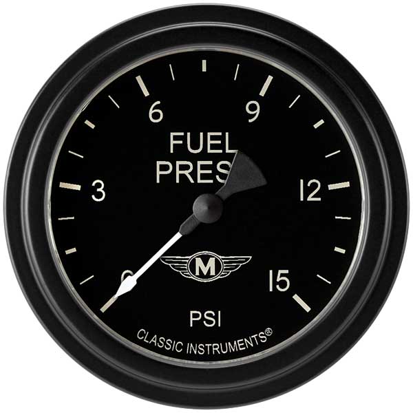 MA345BLF - Classic Instruments Moal Bomber Fuel Pressure gauge (15PSI)