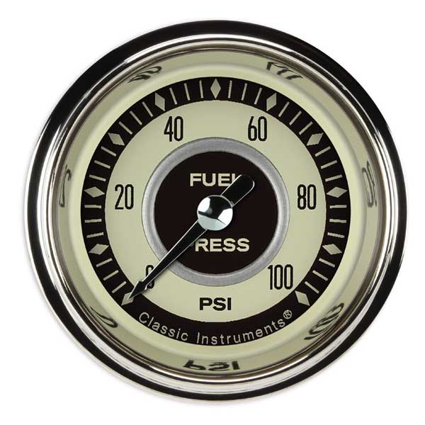 NT146SHC - Classic Instruments Nostalgia VT Fuel Pressure Gauge 100PSI