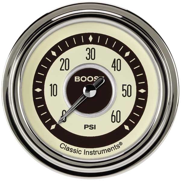 NT343SLC - Classic Instruments Nostalgia VT Boost Gauge 60PSI