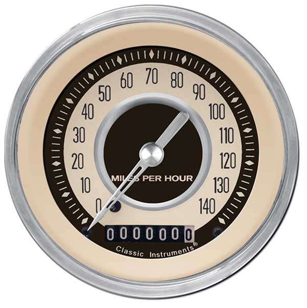 NT55SHC - Classic Instruments Nostalgia VT Speedometer 140 MPH