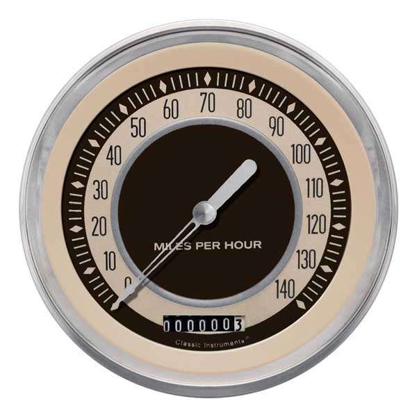 NT56SLC - Classic Instruments Nostalgia VT Speedometer 140 MPH