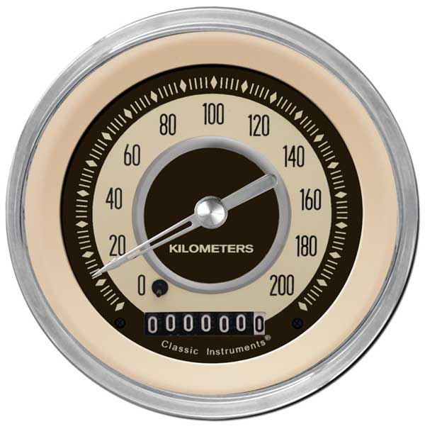 NT59SHC - Classic Instruments Nostalgia VT Speedometer 200 kph