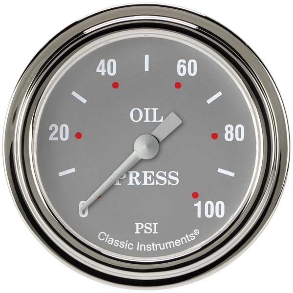 SG381SLF - Classic Instruments SG Oil Pressure Gauge 100PSI