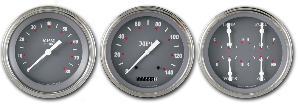 SG53SLF - Classic Instruments SG 3 gauge set Speedometer Tachometer Quad