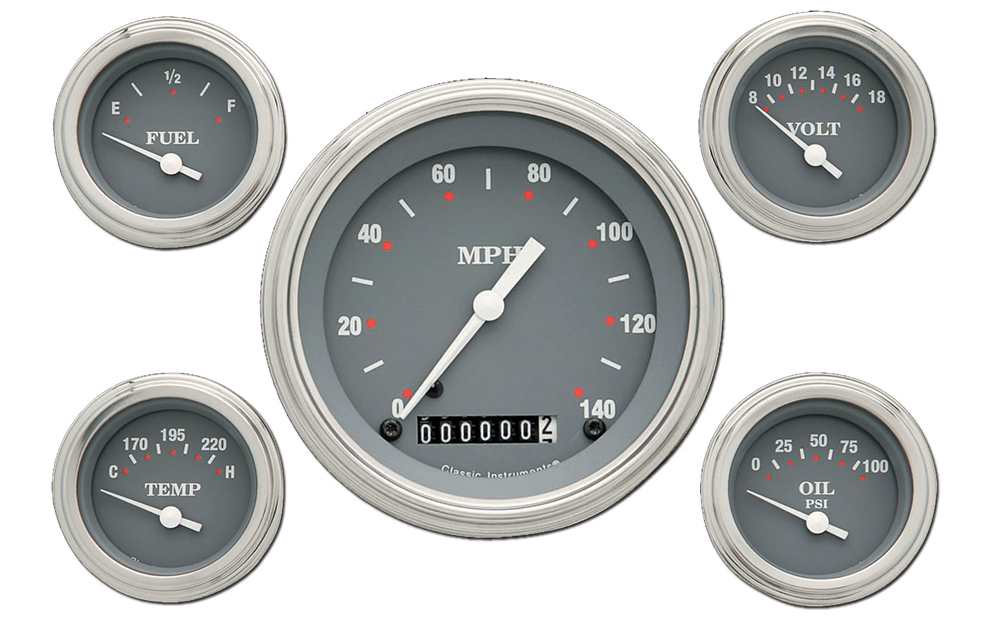 SG54SLF - Classic Instruments SG 5 gauge set Speedometer Fuel Temperature Volt Oil