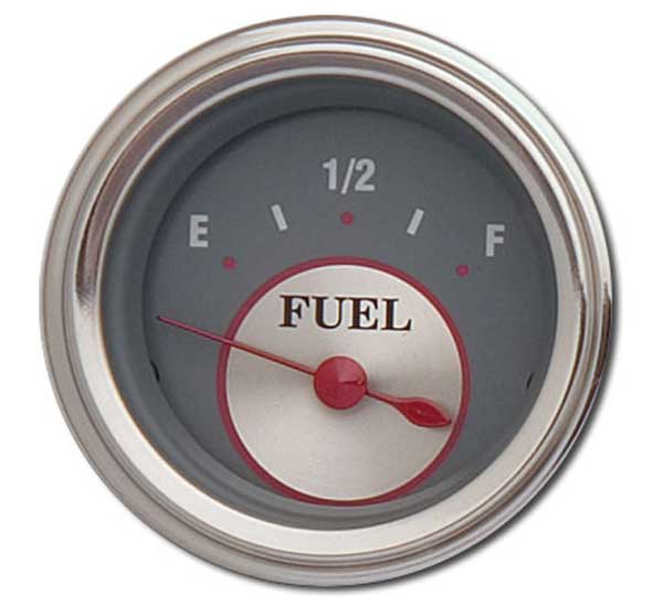 SS11SLF - Classic Instruments Silver Series Fuel Gauge 75-10 ohm