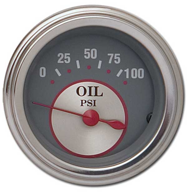 SS81SLF - Classic Instruments Silver Series Oil Pressure Gauge