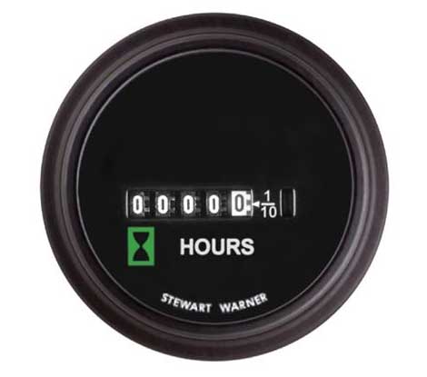SW83504 - Stewart Warner Bracket Mount DC Hourmeter