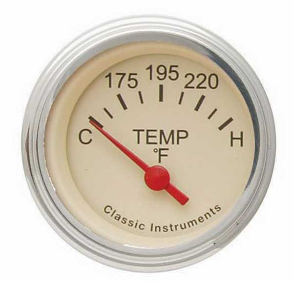 TE26TSLF - Classic Instruments Tetra Tan Water Temperature gauge