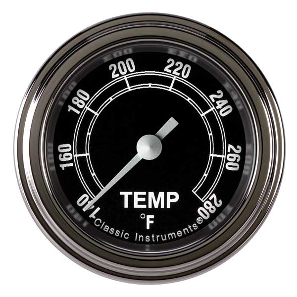 TR126SLF-02 - Classic Instruments Traditional Water Temperature Gauge