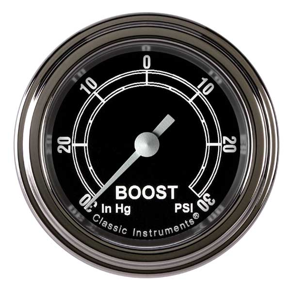 TR141SLF - Classic Instruments Traditional Boost-Vacuum Gauge