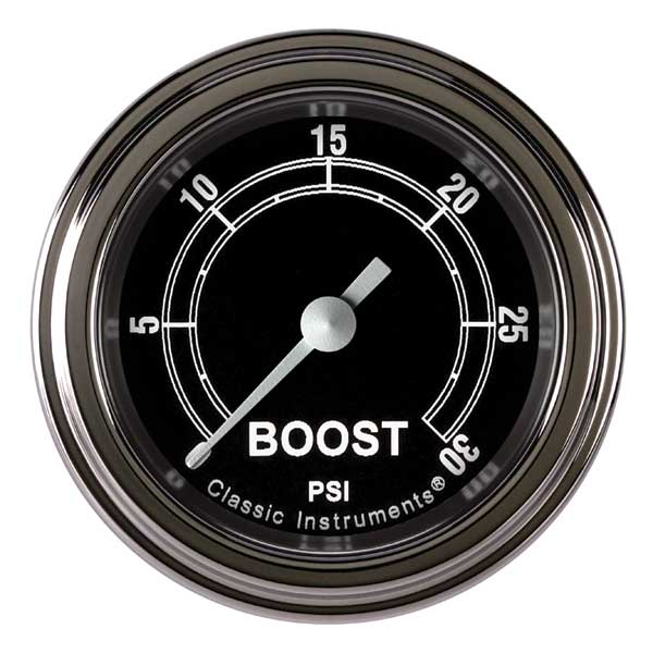 TR142SLF - Classic Instruments Traditional Boost Gauge 30PSI