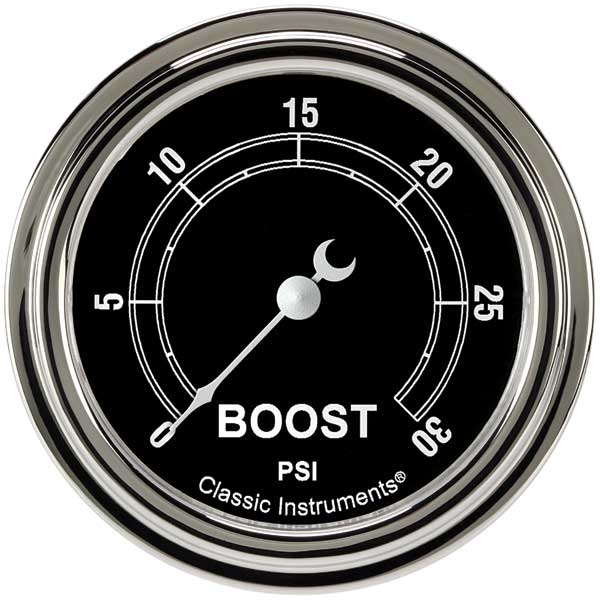 TR342SLF - Classic Instruments Traditional Boost Gauge 30PSI