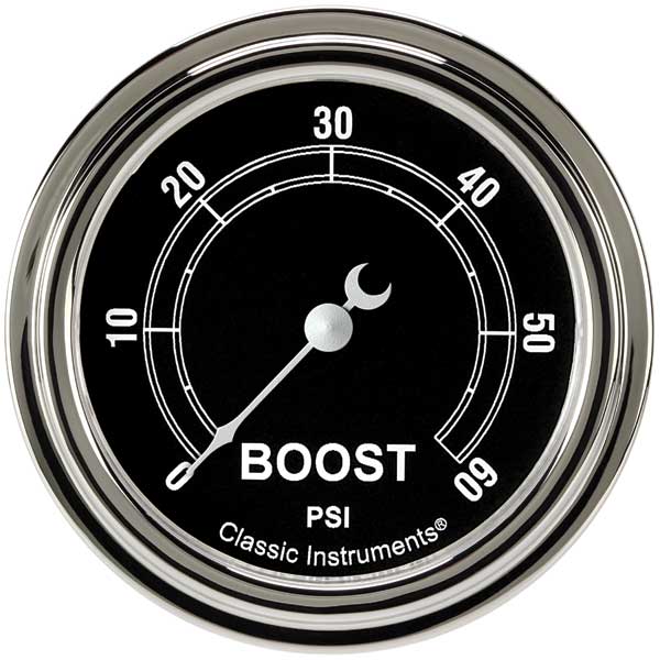 TR343SLF - Classic Instruments Traditional Boost Gauge 60PSI